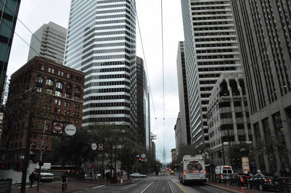 O Financial District de San Francisco, na Califórnia, nos Estados Unidos